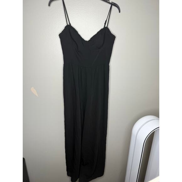 Wilfred Aritzia Fable Bustier Lined Bodice Jumpsuit in Black Womens Size 6 - Picture 4 of 7